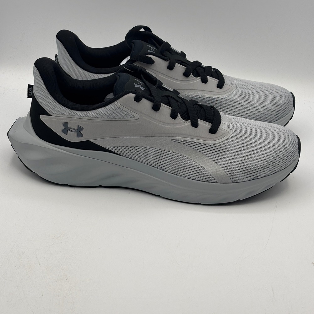 Under Armour UA Ascend Shoes Men Size 13 Grey Black Running 6009827-012